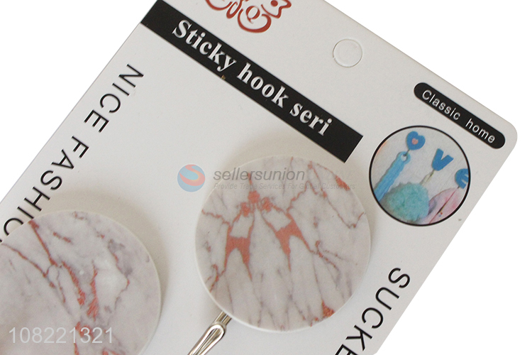 Fashion design seamless wall hooks removable sticky hooks for hanging
