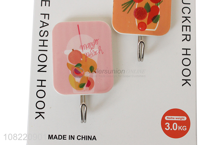 New arrival plastic sticky hooks kitchen bathroom wall hangers