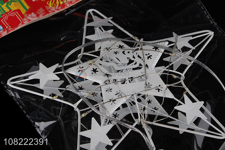 Hot Sale Christmas Tree Decoration Top Star With Light