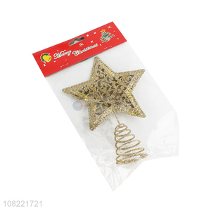 Hot Sale Metal Hollow Out Star For Christmas Tree Decoration