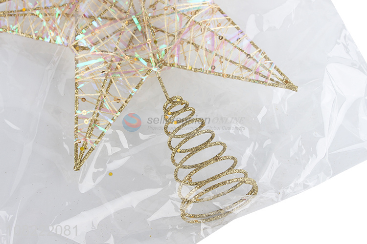 New Style Iron Five-Pointed Star Best Christmas Tree Decoration