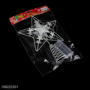 High Quality Hollow Out Top Star With Light For Christmas Tree
