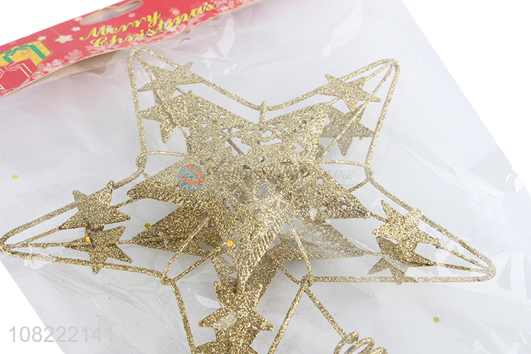 Good Sale Glitter Christmas Tree Top Star Popular Christmas Decoration