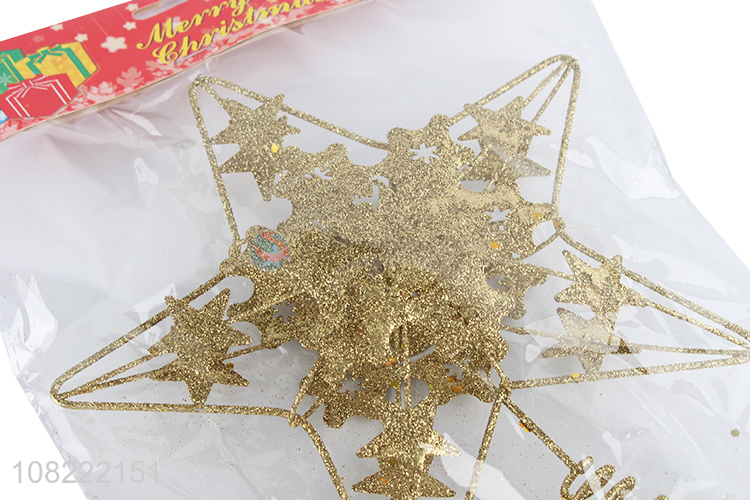 Wholesale Fashion Hollow Out Star Christmas Tree Star Topper