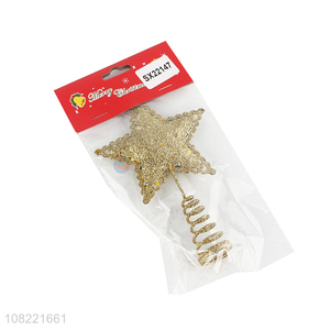 Wholesale Christmas Decoration Hollow Out Christmas Tree Top Star