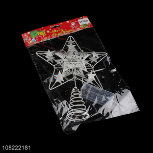 Fashion Christmas Decoration Tree Top Star With Light