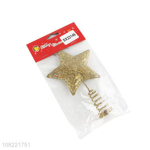 Best Selling Glitter Christmas Tree Top Star Christmas Decoration