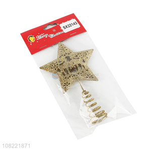 Custom Christmas Tree Topper Ornament Iron Hollow Out Star