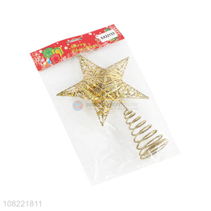 Good Quality Iron Five-Pointed Star Christmas Tree Topper Star
