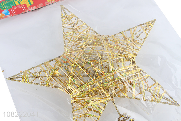 Fashion Hollow Out Star For Christmas Tree Decoration