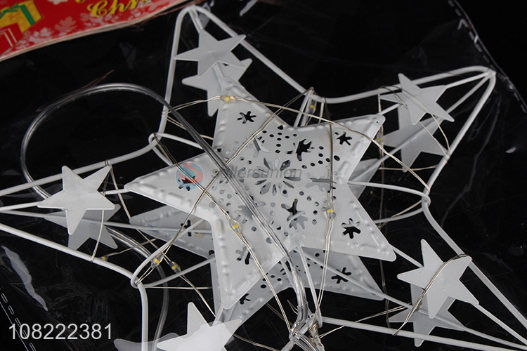 Good Sale Iron Five-Pointed Star Christmas Tree Decoration