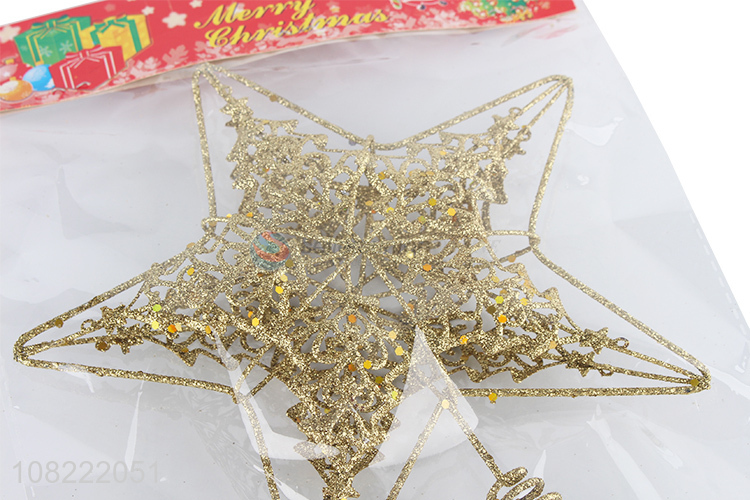 Wholesale Christmas Tree Decoration Hollow Out Tree Top Star