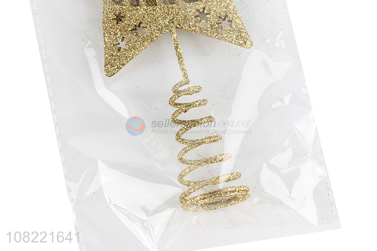 Good Quality Glitter Christmas Tree Star Topper For Sale