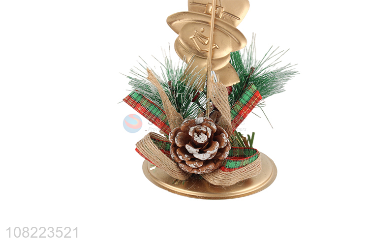 Hot Sale Christmas Candle Holder Fashion Candlestick For Desktop