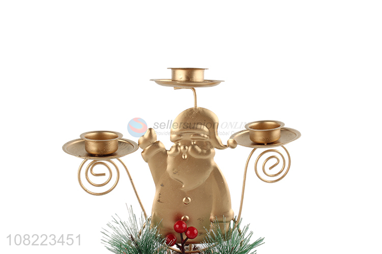 Latest Santa Shape Christmas Candlestick Decorative Candle Holders