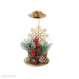 Good Sale Christmas Candle Holder Desktop Decorative Candlestick