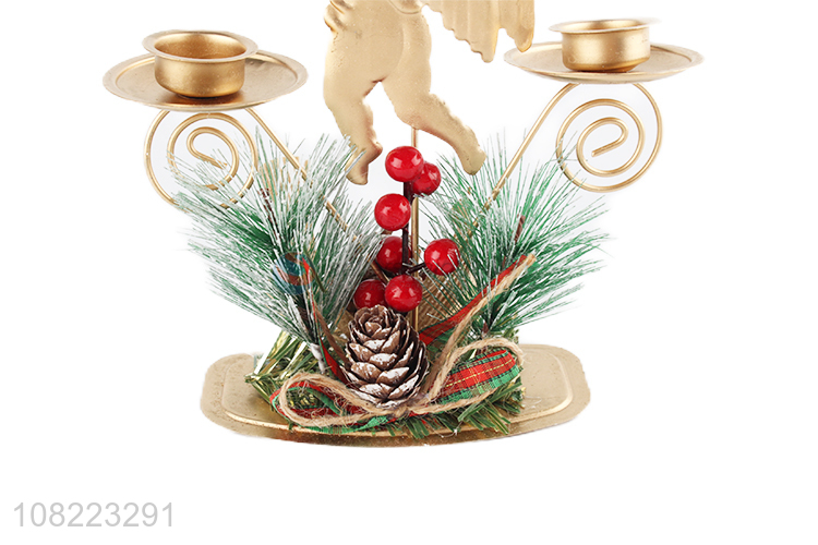 Creative Design Christmas Decorative Metal Candle Holders