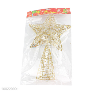 China imports gold metal topper star Christmas tree star ornaments