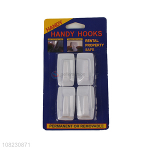 Popular products 4pieces household sticky hooks for kitchen
