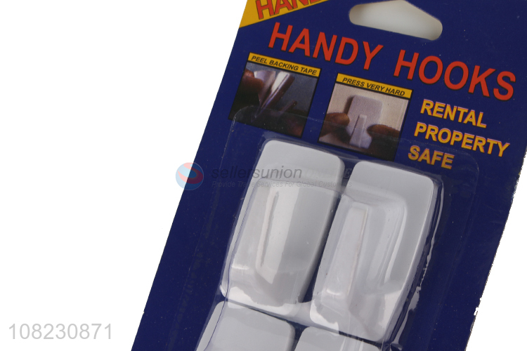 Popular products 4pieces household sticky hooks for kitchen