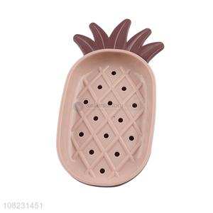 Cute design pineapple shape plastic soup box for bathroom