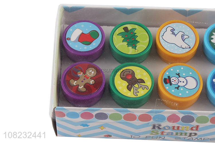 Factory direct sale creative christmas stamp toys wholesale
