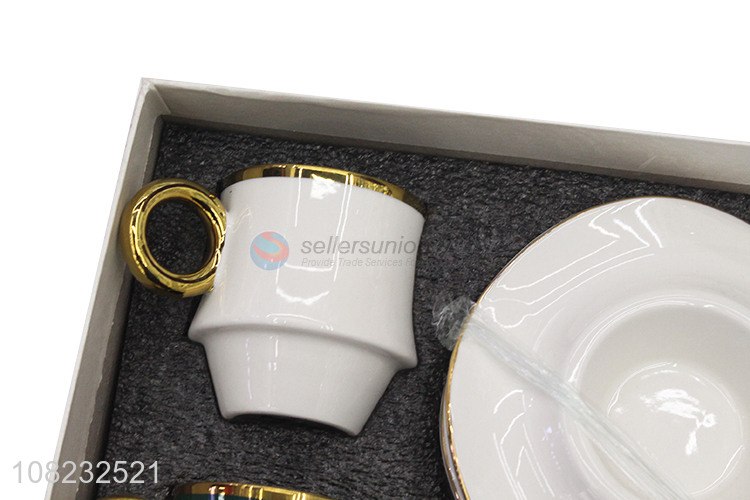 Good price ceramic cup and saucer set for home restaurant and hotel