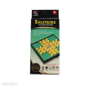Good selling educational games solitaire with folding board