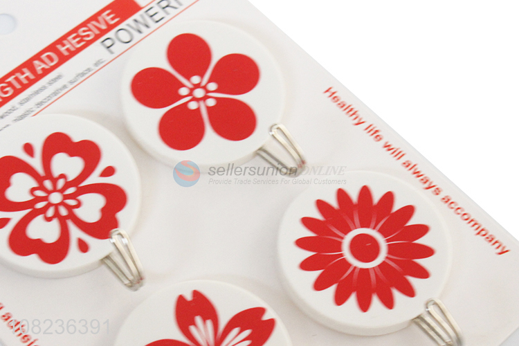 Low Price 4 Pieces Strong Sticky Hooks Cheap Adhesive Hooks