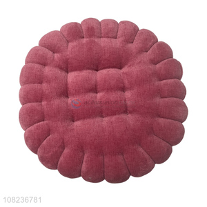Recent design soft comfortable cookie shape stool chair seat cushion