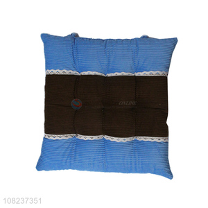 Good price winter corduroy lace chair cushion car seat cushion