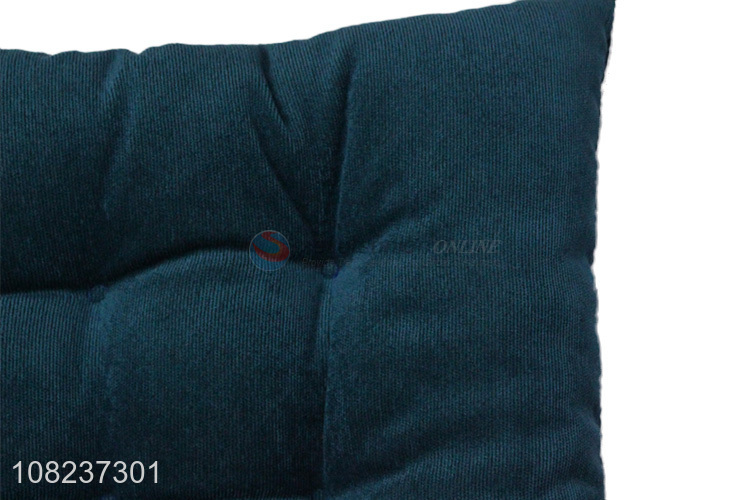 High quality winter anti-slip short plush chair cushion with ties