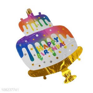 Hot Selling Cake Shape Foil Balloons Birthday Party Balloon