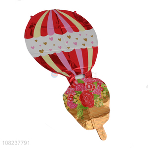 New Design Colorful Hot Air Balloon Shape Foil Balloon