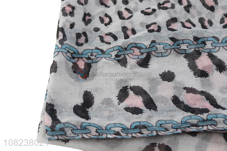 Wholesale price fashion leopard scarf for ladies