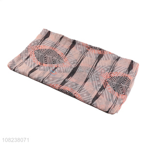 Factory price ladies fashion polyester silk scarf