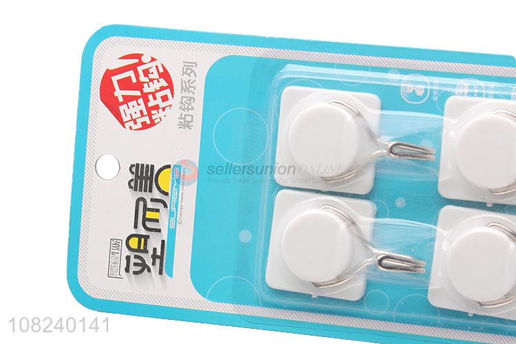 Best Sale 4 Pieces Strong Adhesive Hook Kitchen Wall Hooks