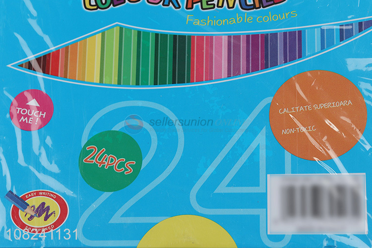 Factory Direct Sale 24 Pieces Colour Pencil Set For Children