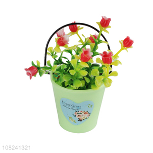 Good selling natural simulation flower crafts with <em>bucket</em>