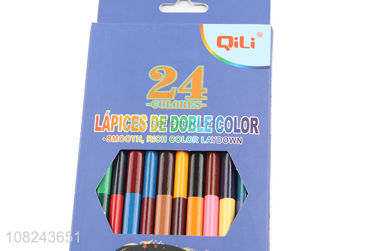 Factory Direct Sale 12 Pieces 24 Colors Pencil Set