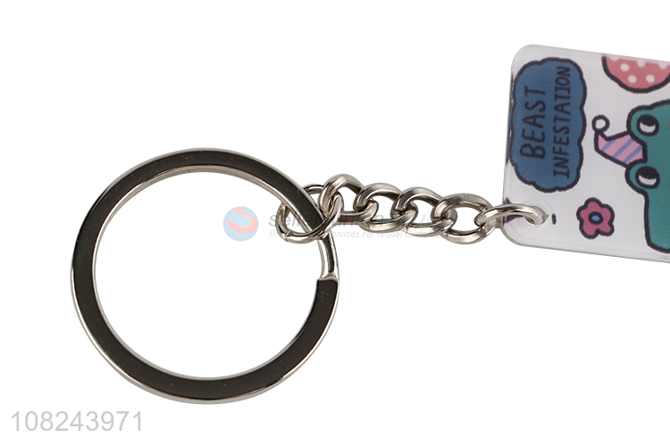 Online wholesale cartoon pattern portable alloy keychain