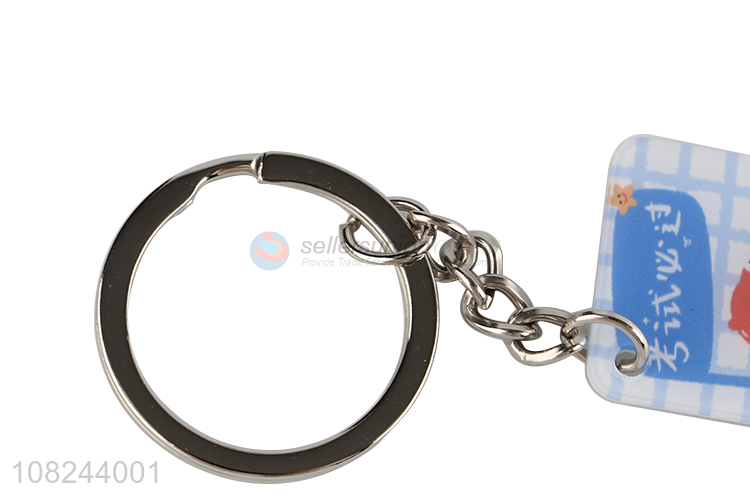 China wholesale durable keychain with acrylic pendant