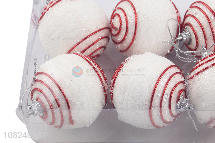 Most popular 6pieces party decoration hanging christmas ball for sale