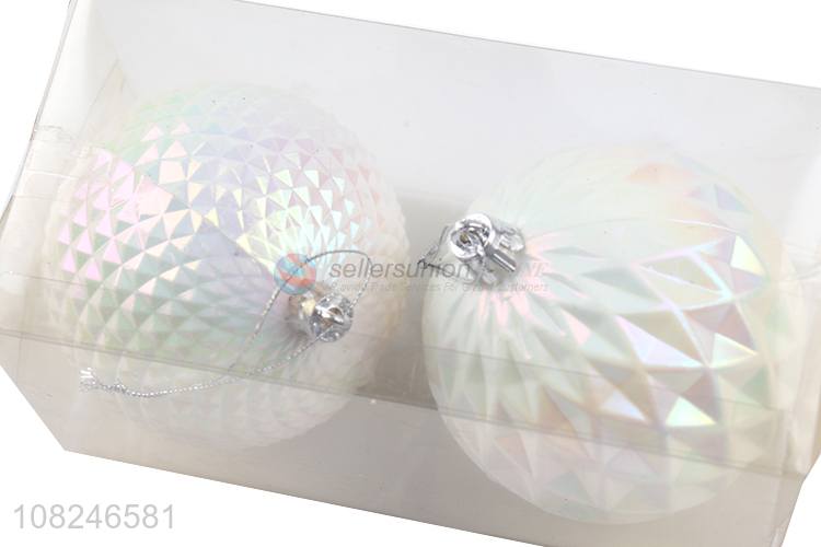 Wholesale from china 2pieces decorative hanging christmas ball