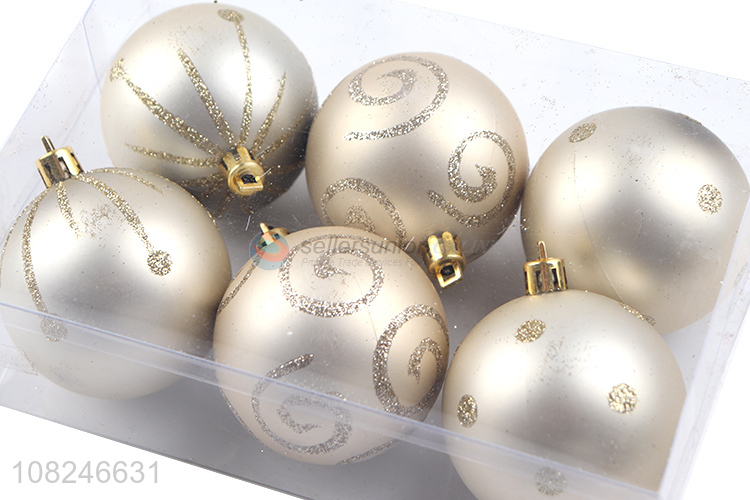 Good price 6pieces party decoration hanging christmas ball for sale