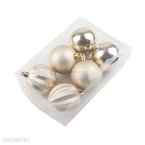 China wholesale 6pieces hanging christmas ball for festival