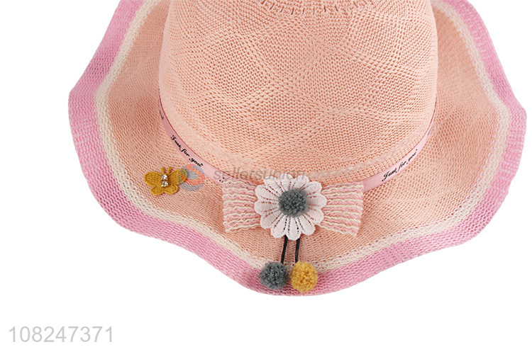 Factory wholesale creative summer sunhat girls cute hat