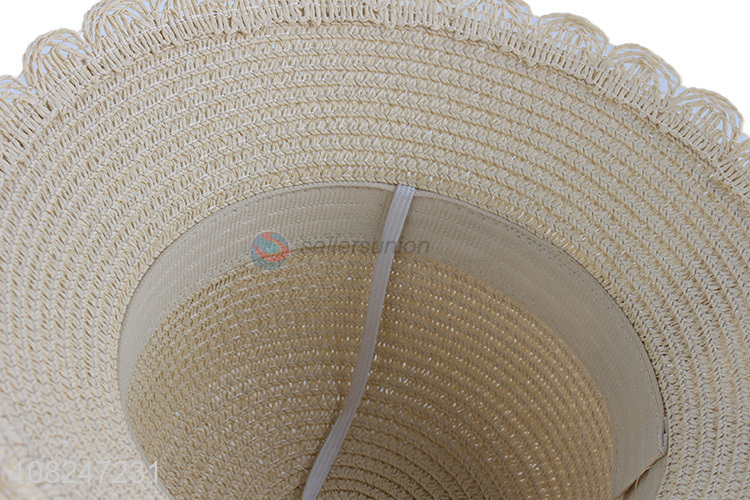 High quality creative woven straw hat sunhat for girls
