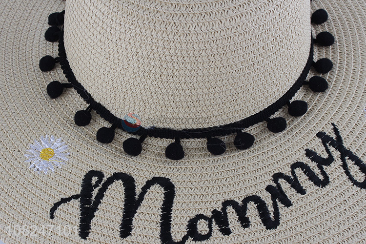 Good price summer sunhat ladies fashion woven straw hat