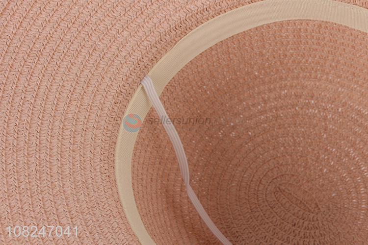High quality fashion sunhat ladies cute straw hat for sale